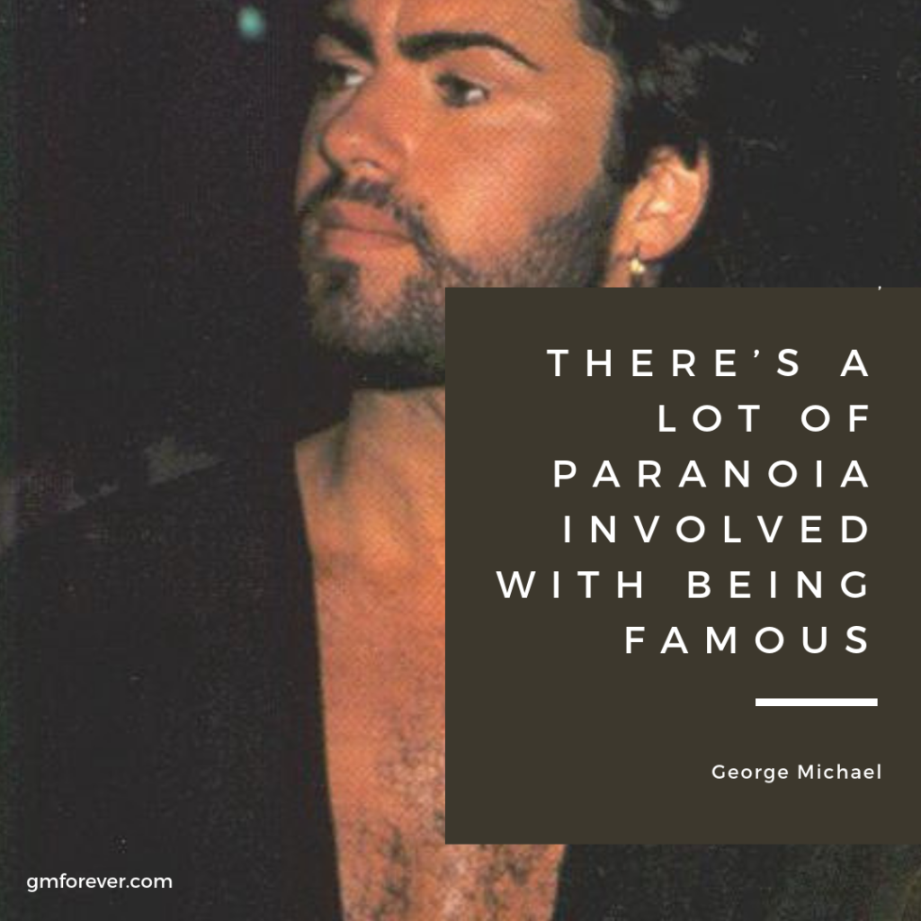 George Michael paranoia about being famous (Record Mirror, June 20, 1987)