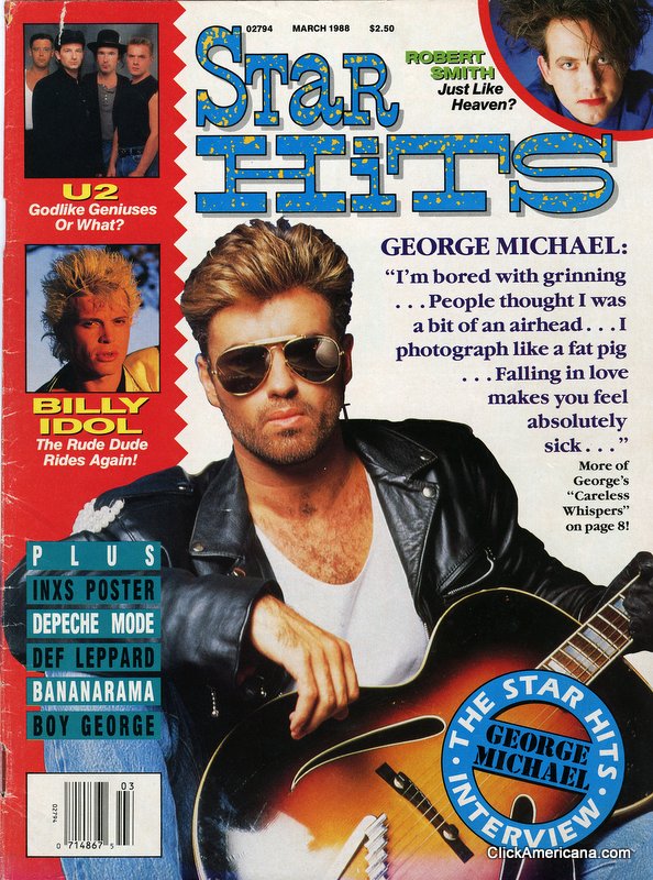George Michael star hits march1988