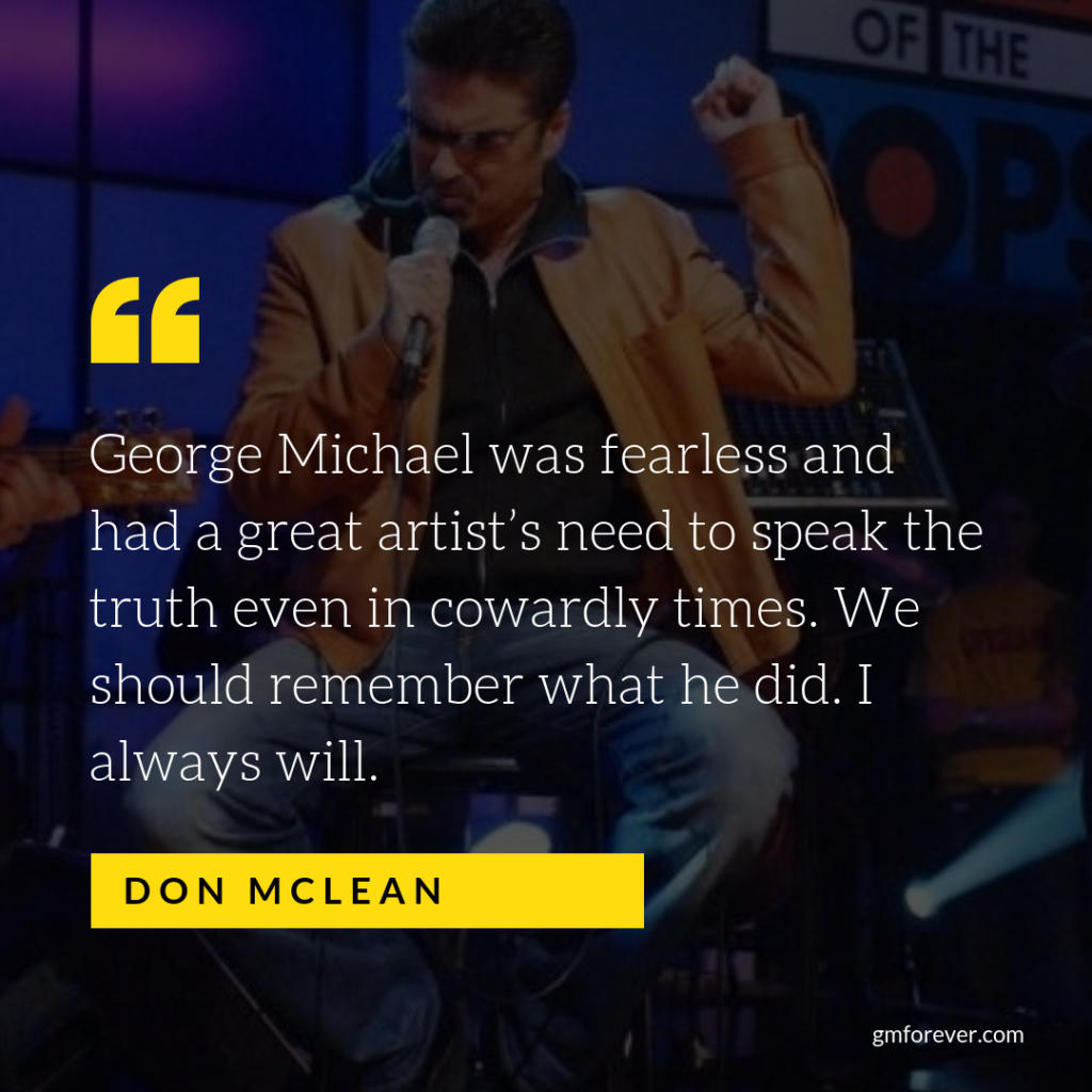 George Michael’s Cover of Don McLean’s Song ‘The Grave’