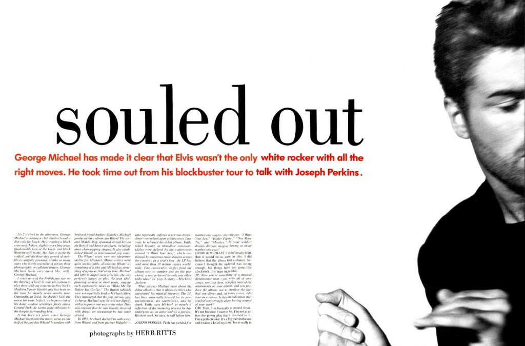 'Souled Out: George Michael' Published in Interview Magazine (1988)