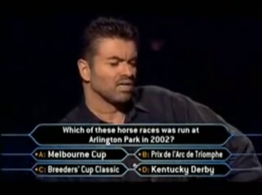 George Michael on 'Who Wants to be a Millionaire'